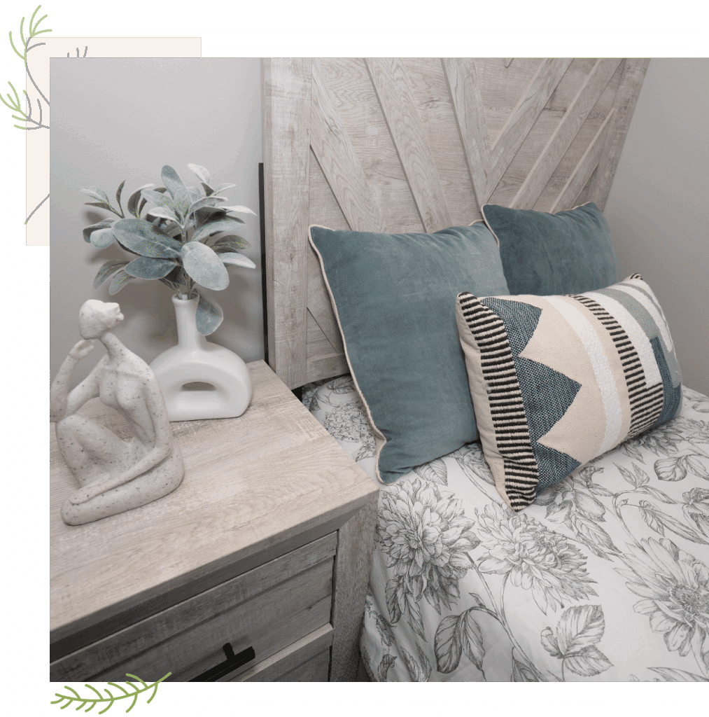 Bridgeway Park Assisted Living Bed and Night Stand