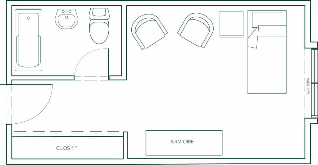 Bridgeway Park Canton Private Suite Floorplan